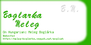 boglarka meleg business card